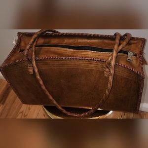 Handmade leather bag. Made in Africa